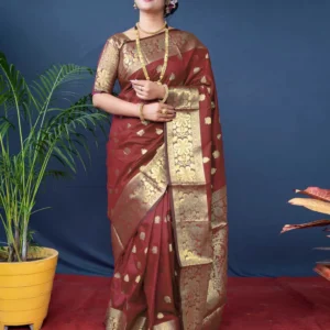 silk woven banarasi saree