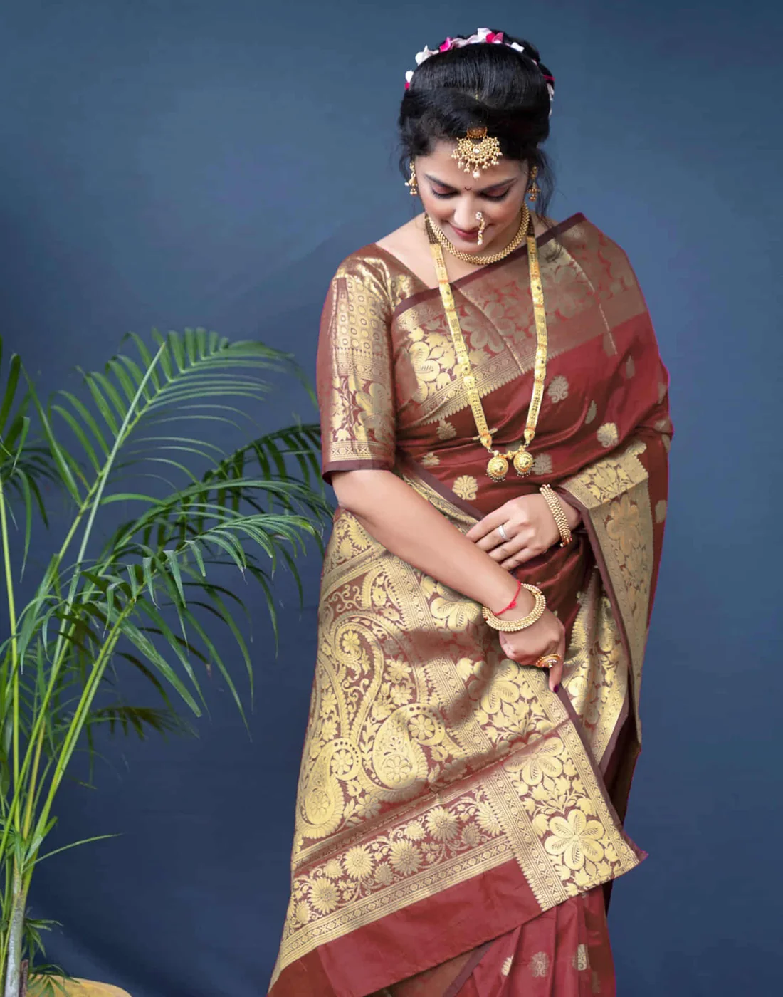 silk woven banarasi saree