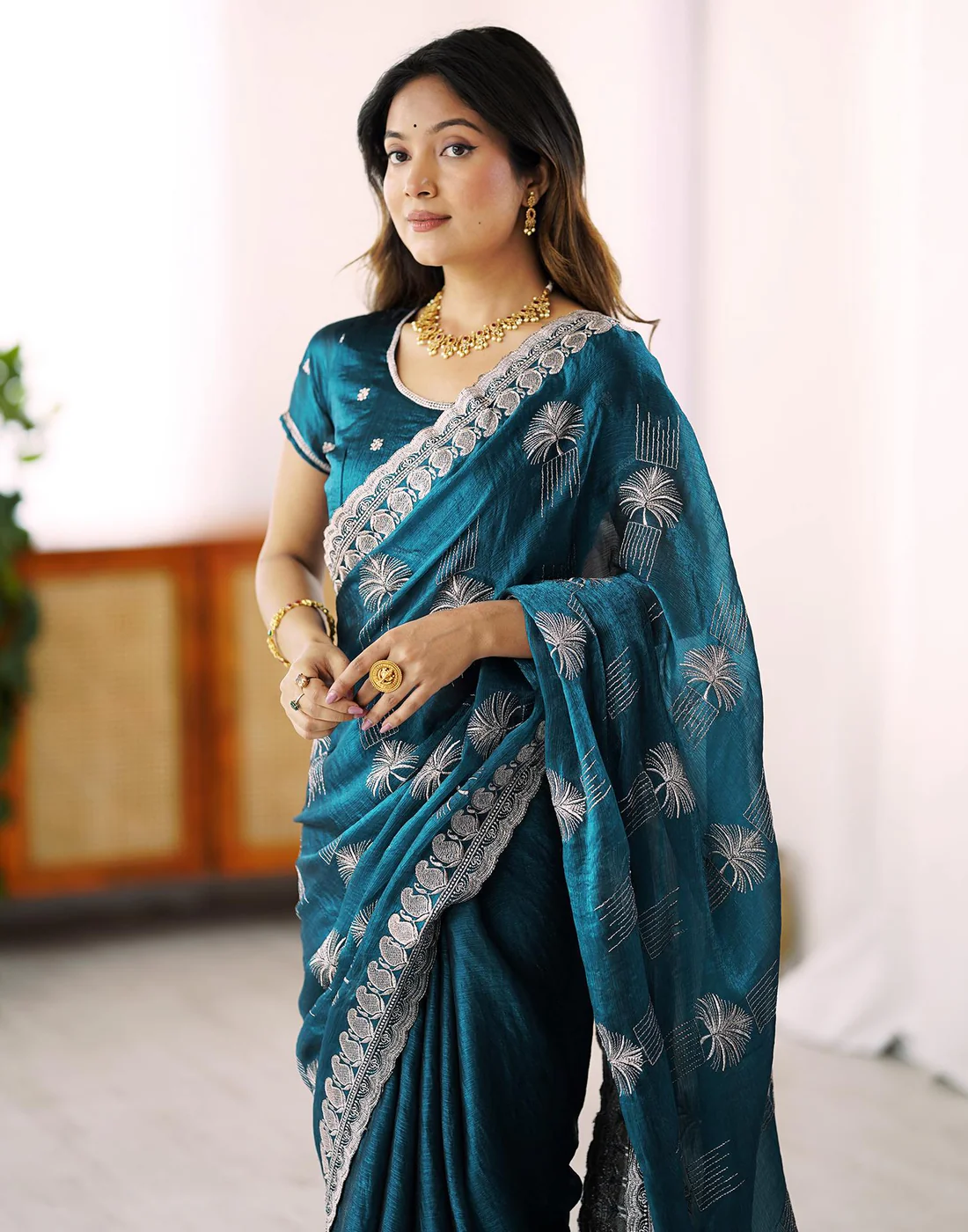 silk woven banarasi saree