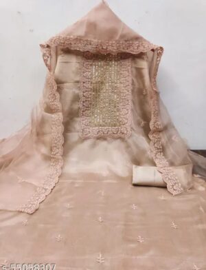 elegant blush pink embroidered ethnic suit